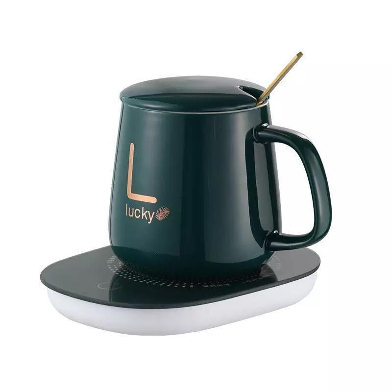 Coffee Mug with Heating Pad Warmer