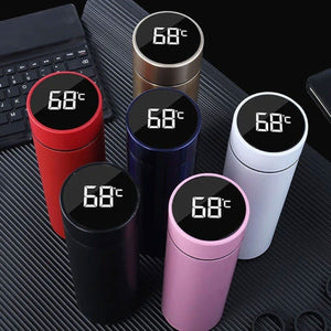 "Stay Smartly Hydrated with our LED Temperature Display Stainless Steel Water Bottle! 🌡️💧 Enjoy Hot or Cold Drinks on the Go!" 🚀🥤